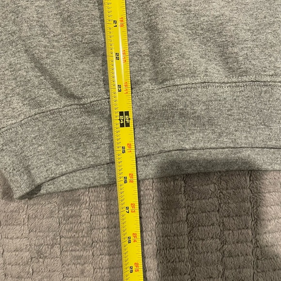 Navy Logo Gray Men's Crewneck Pullover Size Medium - Picture 3 of 4